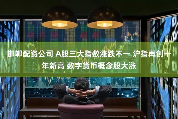 邯郸配资公司 A股三大指数涨跌不一 沪指再创十年新高 数字货币概念股大涨